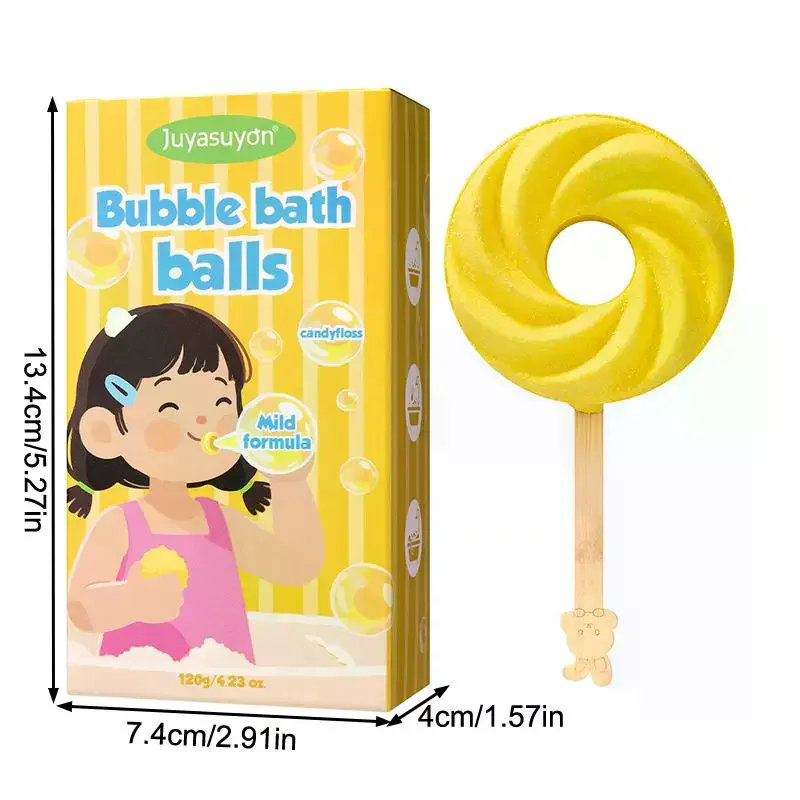 Lollipop Bath Bombs For Fun Baths Time Colorful Bubble Baths Ball Creative Sensory Play Kids Toys Gift Set 2026