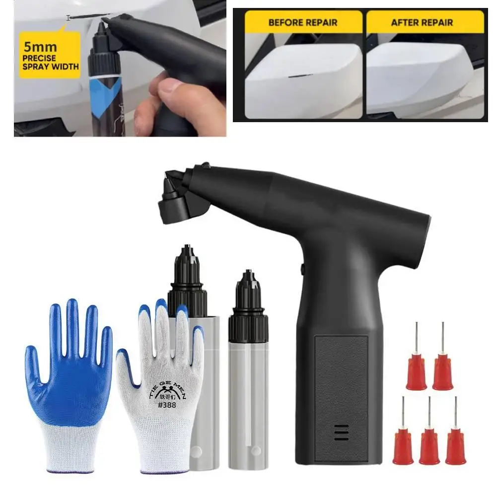 1set Car Electric Spray Gun Rechargeable High Power Cordless Paint Sprayer For Car Spray Painting, Furniture Spray Painting