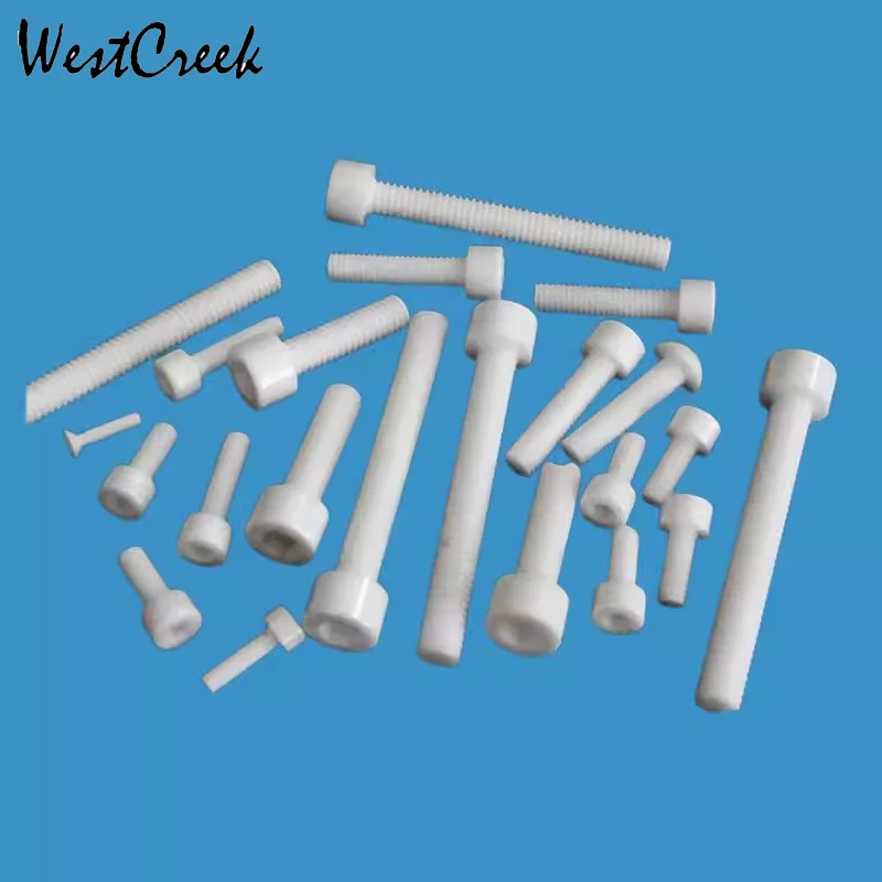 WESTCREEK M6 M8 th Zirconia ceramic zirconium oxide Hexagon Socket Screw ZrO2 socket head cap bolt Insulation against corrosion