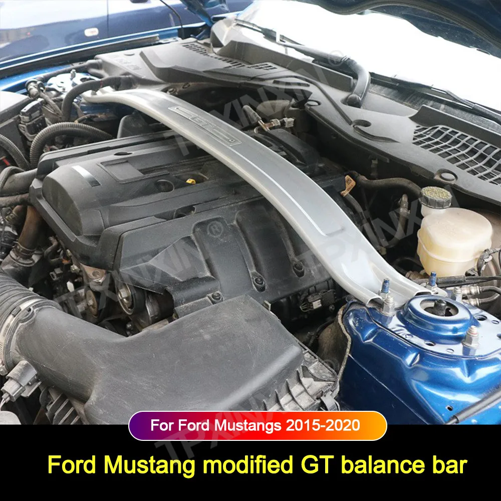 

Металлические литой стержни двигателя автомобиля для Ford Mustang GT 2015-2022, модифицированный балансировочный стержень, анти-рулон, стабильная усиленная рама