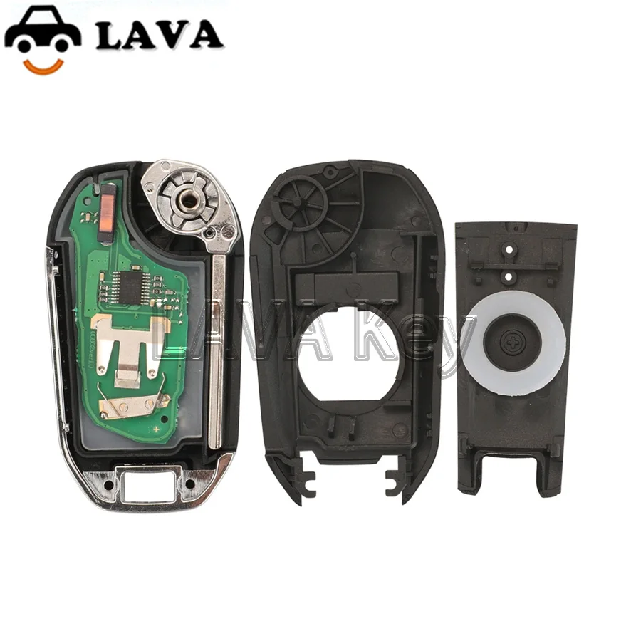 LAVA 433 МГц 4A HITAG AES Chip Flip Remote Van Автомобильный ключ для Peugeot Expert 308 3008 2016+ Citroen C4 Cactus 2014+ HU83/VA2