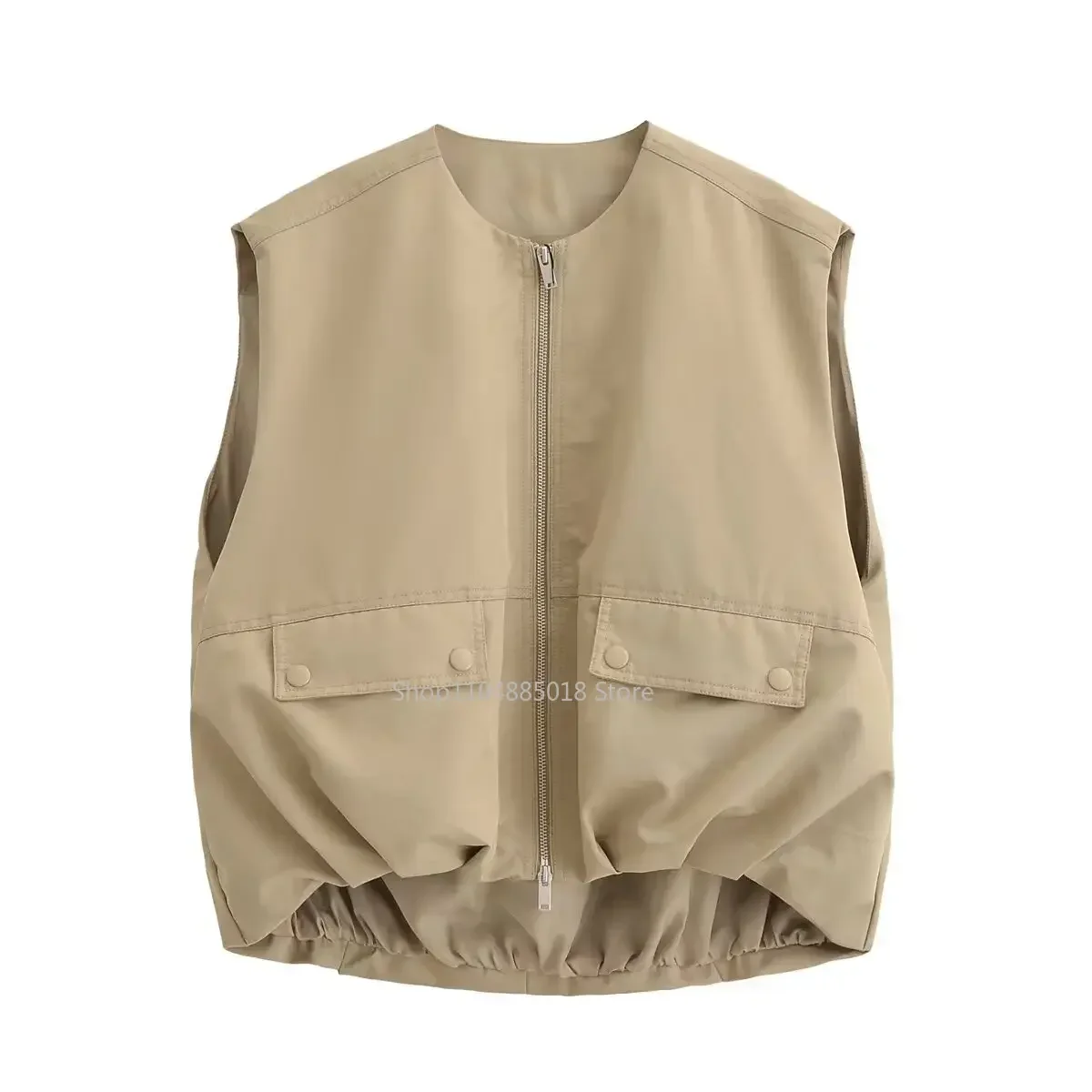 

Women's Fashionable Casual Loose-Fit Vest Clothing European Style Autumn 2025 New Arrival Straight-Leg Coat Dress