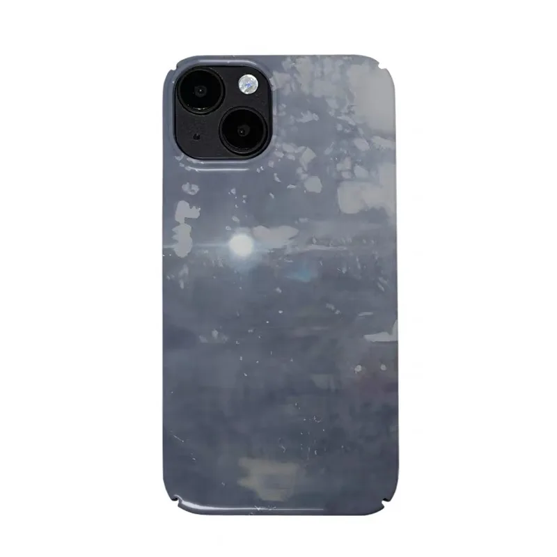 

A Bundle of Gray Purple Lights Case for IPhone 16 15 14 13 Pro Max 12 Mini 11 Pro Plus Shockproof Protective Hard Acrylic Cover