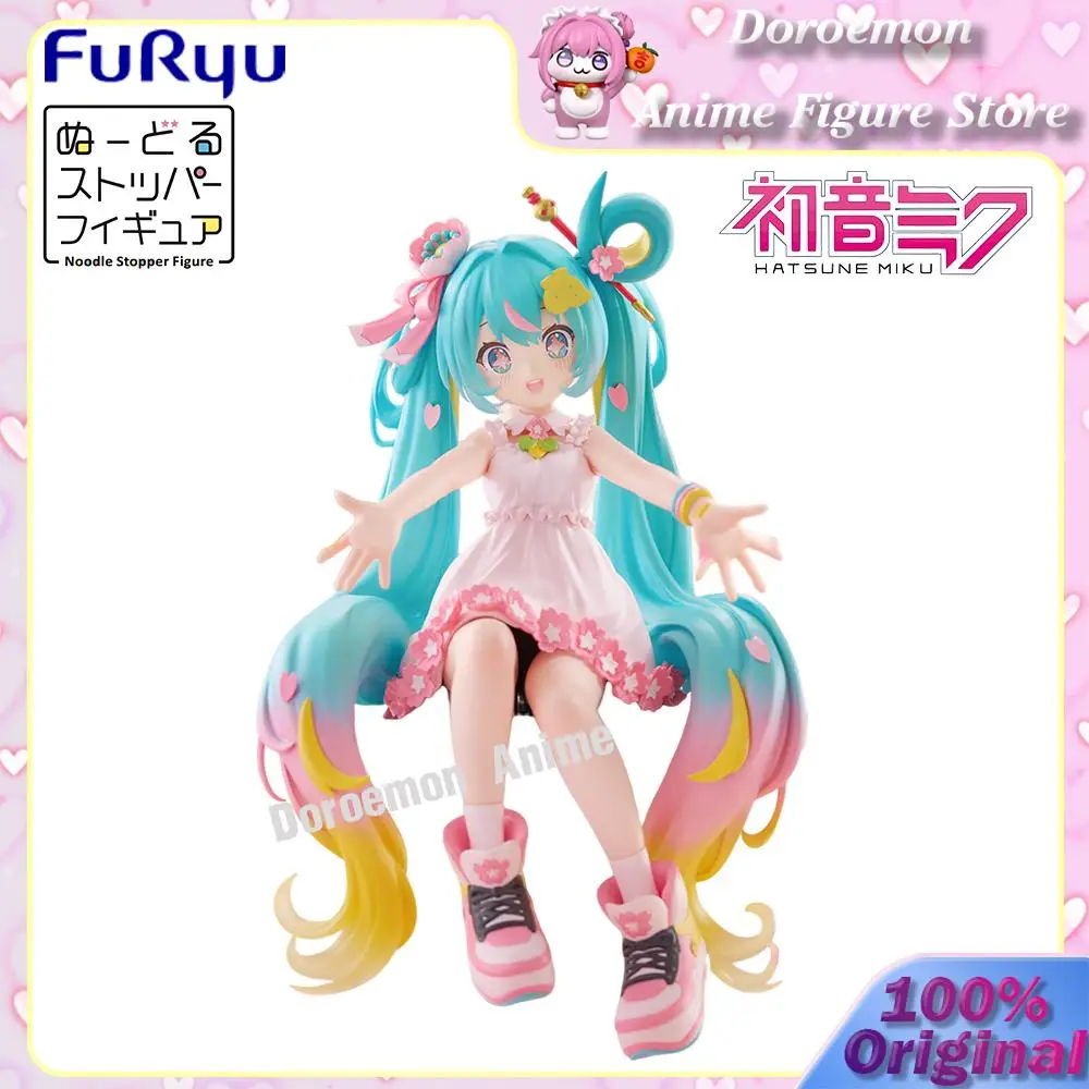 bouchon-de-nouilles-furyu-original-pre-commande-figurine-vocaloid-hatsune-miku-10e-anniversaire-figurines-d'anime-kawaii-cadeaux