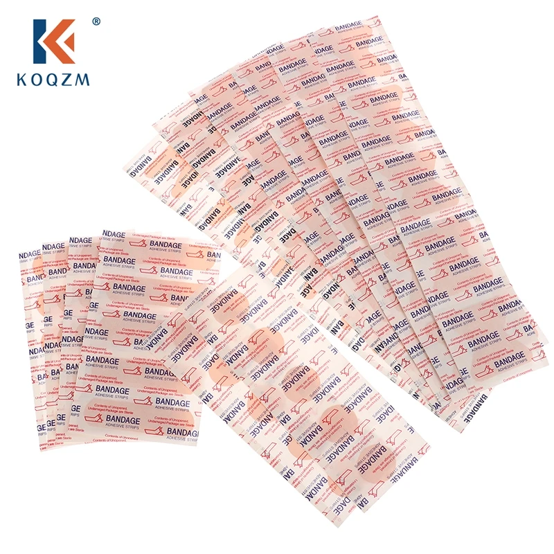 60Pcs Band-Aids Waterproof Breathable Cushion Adhesive Plaster Wound Hemostasis Sticker Band First Aid Bandage Medical Patch