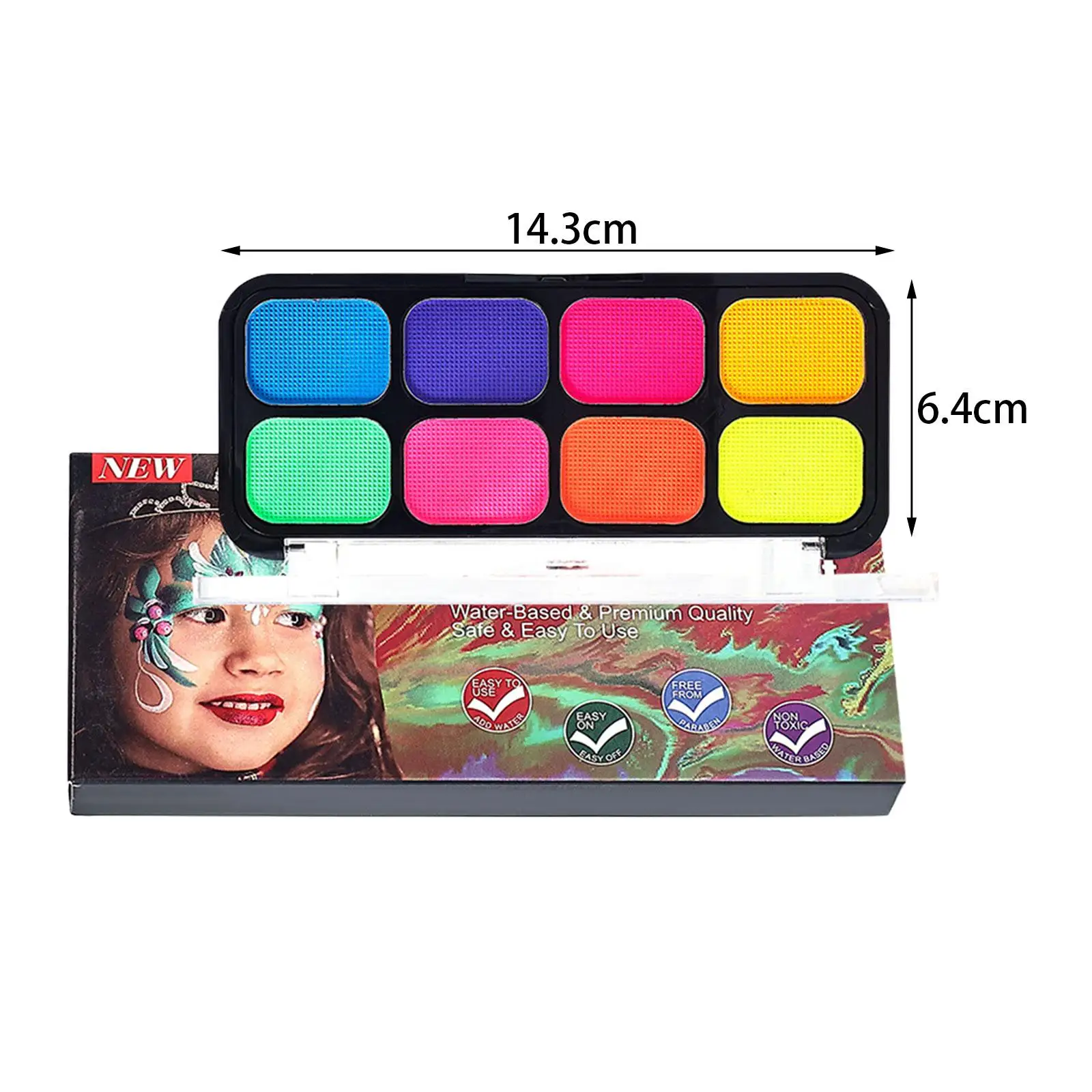 Face Body Painting Set Face Paint Palette for Cosplay Costume Party Carnival