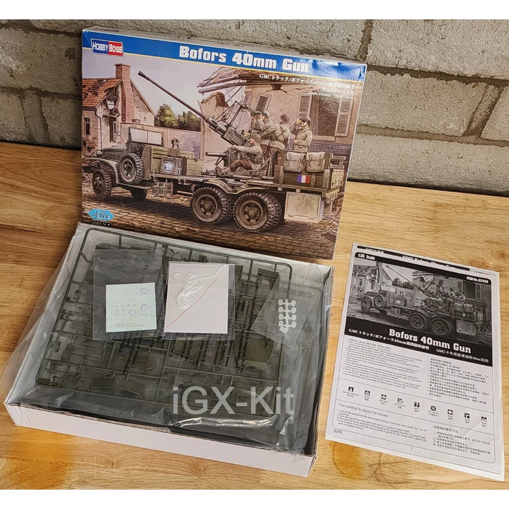 

Hobbyboss 82459 1/35 Scale Bofors 40mm Gun High Power Cannon Vehicle Car Hobby Craft Toy Plastic Model Building Kit