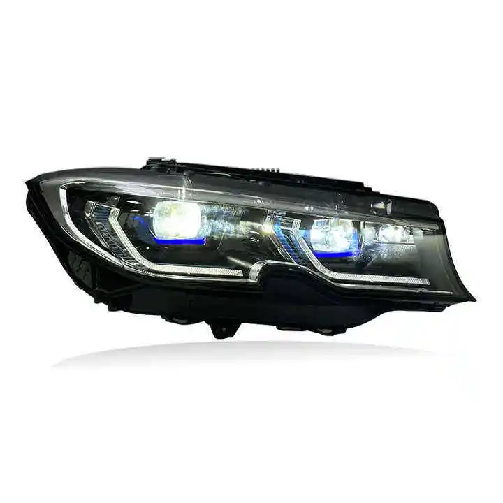 For Laser Yellow Dual-Color Front DRL Headlight for 3 Series G20/G80 2019-2022 M340i/M330i High/Low Beam Blue Light 12V 70W 4000