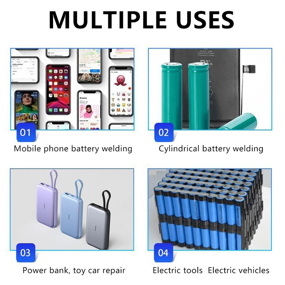 قلم لحام سبوت الكل في واحد يمكنك صنعه بنفسك، أداة لحام حزمة بطارية محمولة باليد 18650 باستخدام الحاسب الآلي مقاس 3-15 مم 10AWG #4