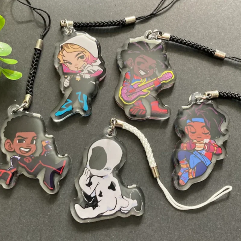 Spider-Verse Character Acrylic Keychains Customizable Special Design Charms for Fans Collectibles And Gifts