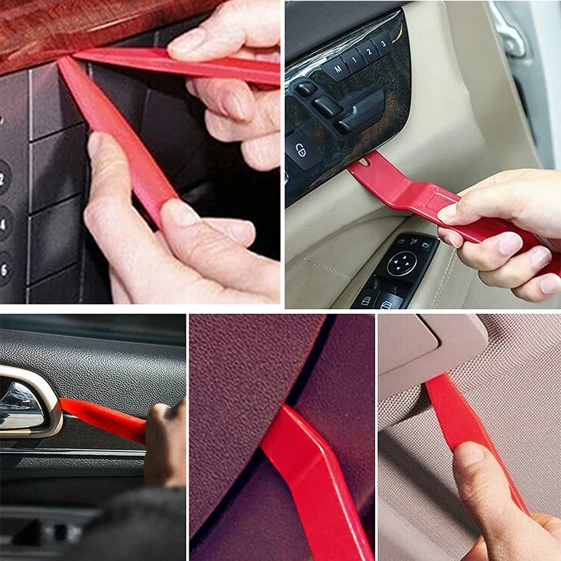 11/5pcs Car Removal Pry Tool Radio Door Clip Panel Trim Dash Auto Radio Interior Blades Hand Disassembly Plastic Automobile Kit