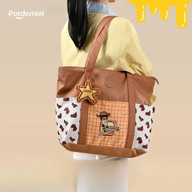 

Сумка через плечо Disney Pixar Toy Story Woody из коллекции Explore Nature, милая повседневная сумка-кроссбоди с мультяшным ковбойским принтом для активного отдыха