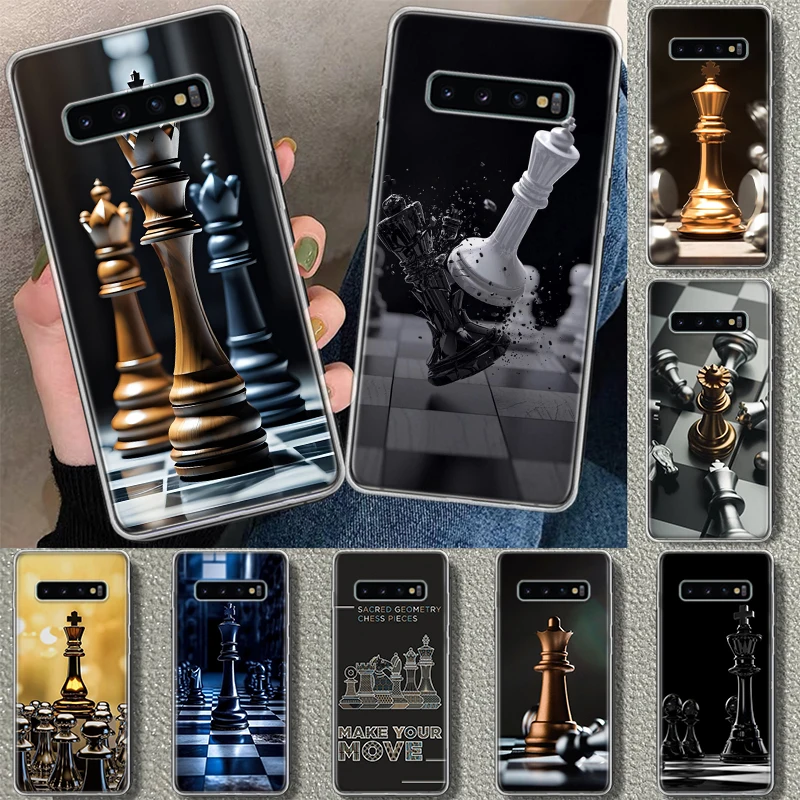 Competitive Chess Game Phone Case Cover for Samsung Galaxy S20 S21 FE S22 S23 S24 Ultra S10 S10E S9 S8 Plus + Art Gift Coque