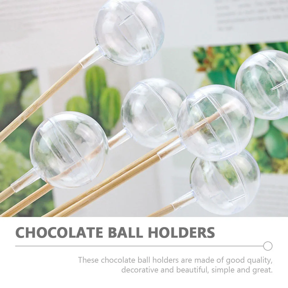 

60Pcs Chocolate Ball Holder Candy Bouquet Support DIY Flower Packaging Case Candy Decoration Rack Chocolate Wrapping Holder