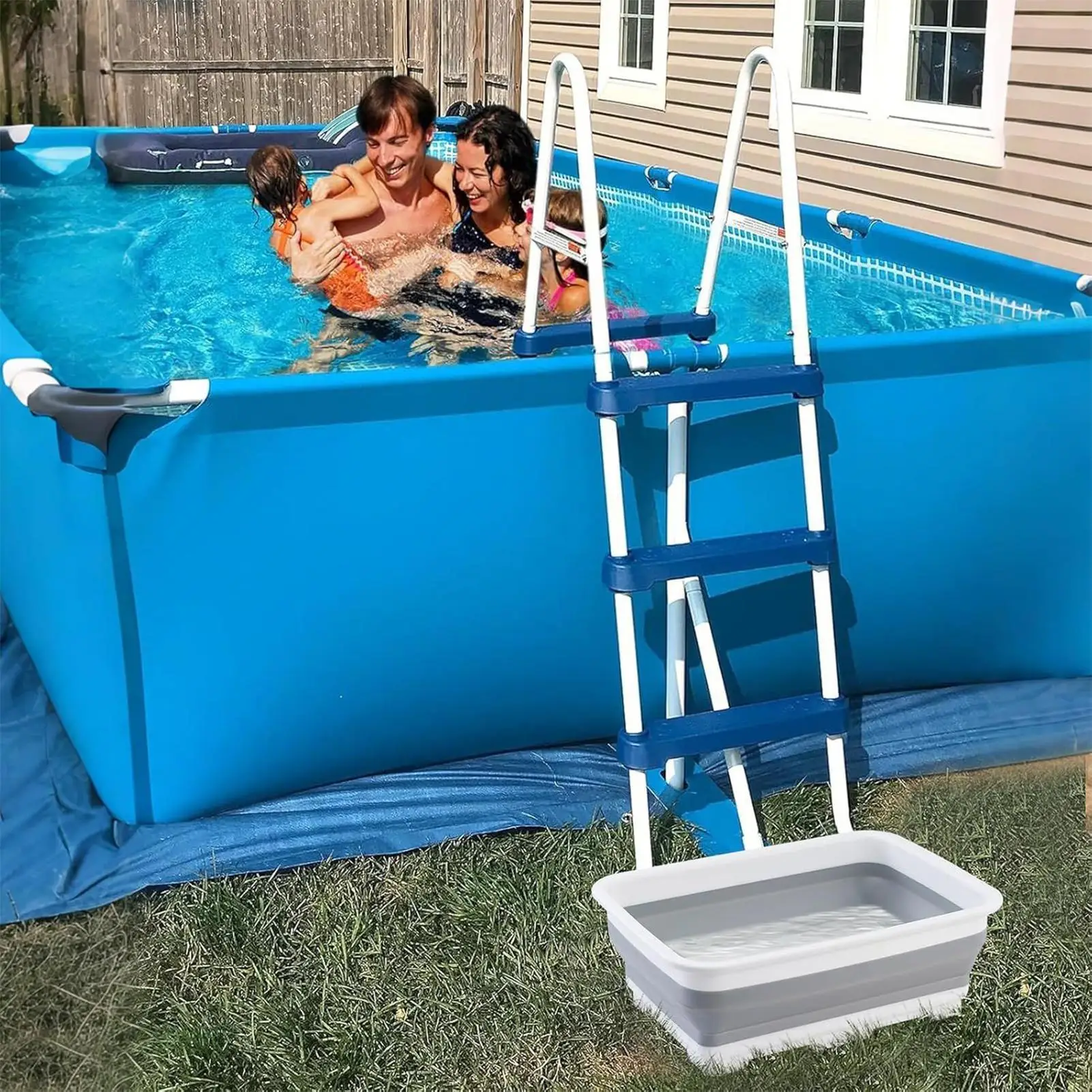 

Новинка 2025 года, портативная складная раковина для ног, простая в использовании раковина для замачивания ног для дома, кемпинга, спа-салон, ванна для бассейна для ног