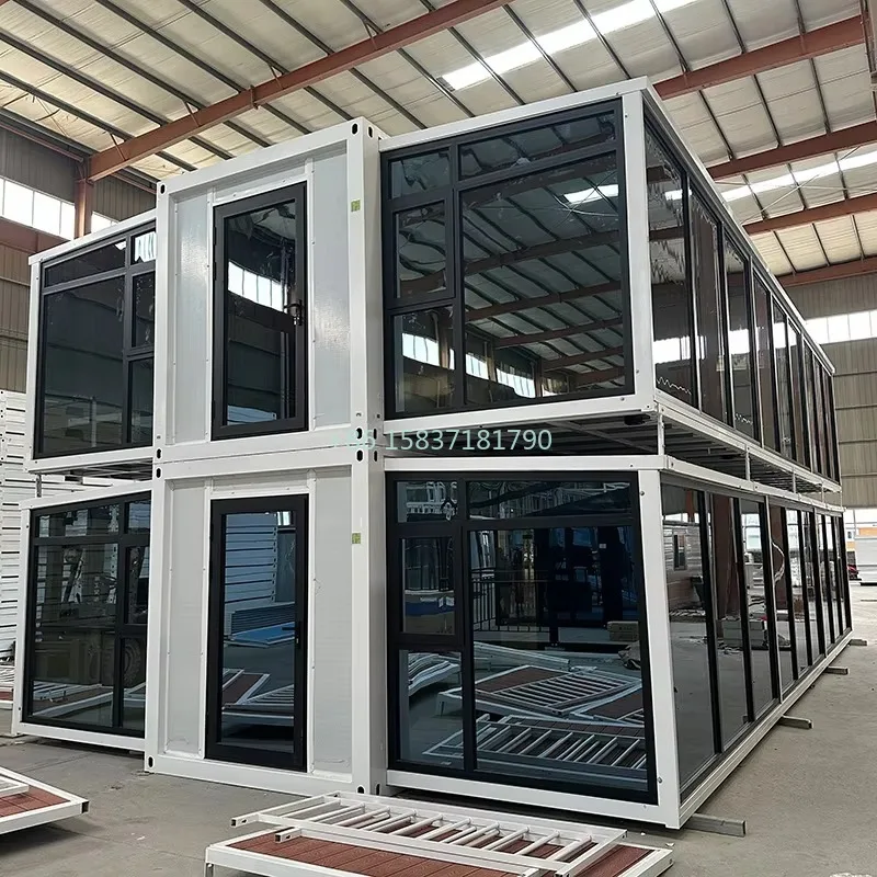 Customized Luxury Container House Flat Pack Modular Prefabricated Folding Container Tiny Homes Villa Expandable Container Houses