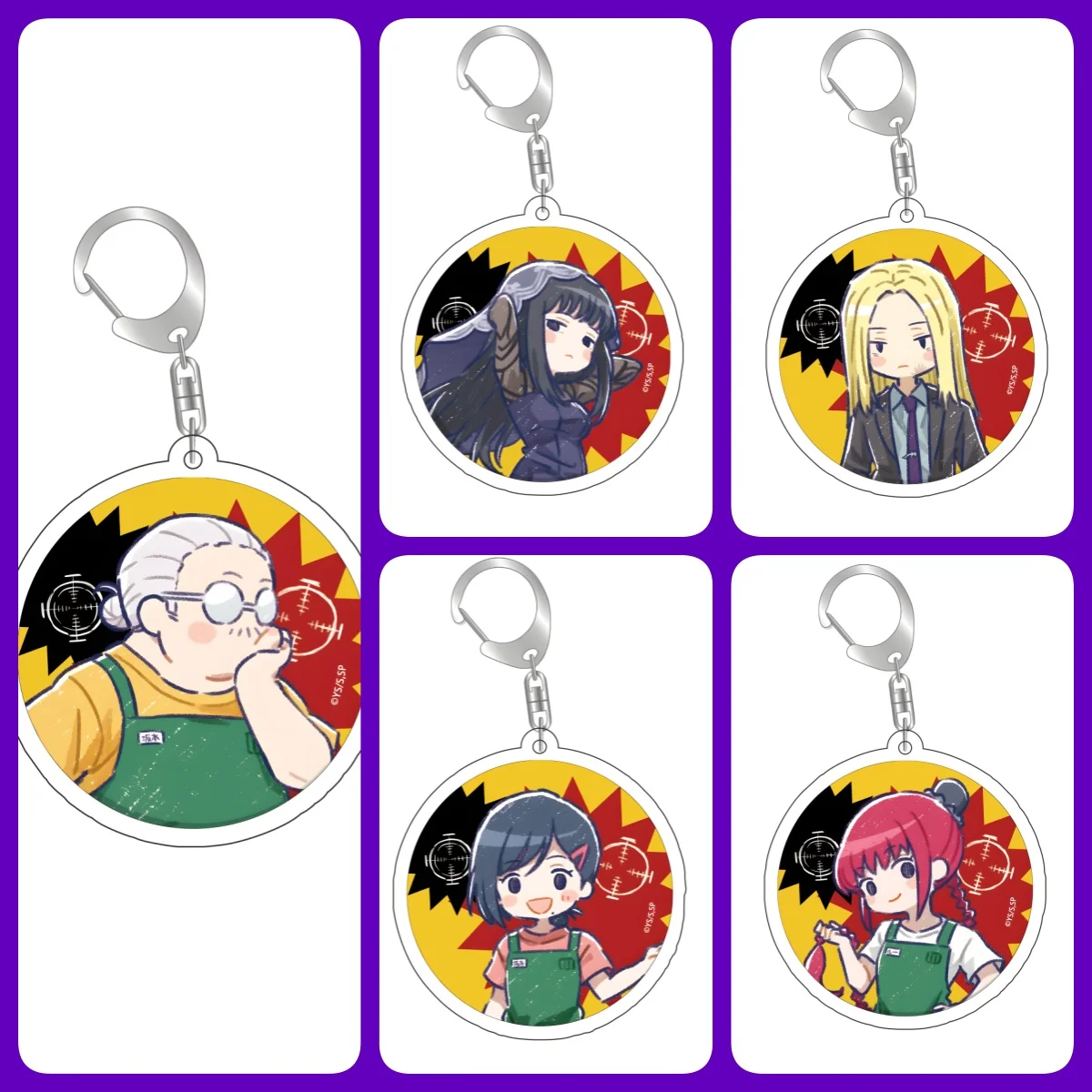 

Charms Anime Sakamoto Days Acrylic Keychain Asakura Shin Nagumo Yoichi Bag Wholesale Jewelry Pendant Fashion Children Gift TOY