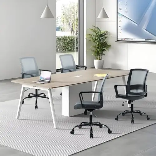 Ergonomic Mesh Office Chair with Adjustable Lumbar Support, 4 Pack - Gray