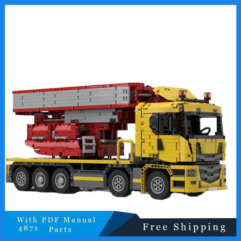 

770 Bridge Inspection Vehicle: Full RC Model, DIY Assembled Bricks, Creative Collection, Birthday Christmas Toy Gift, 4870 PCS