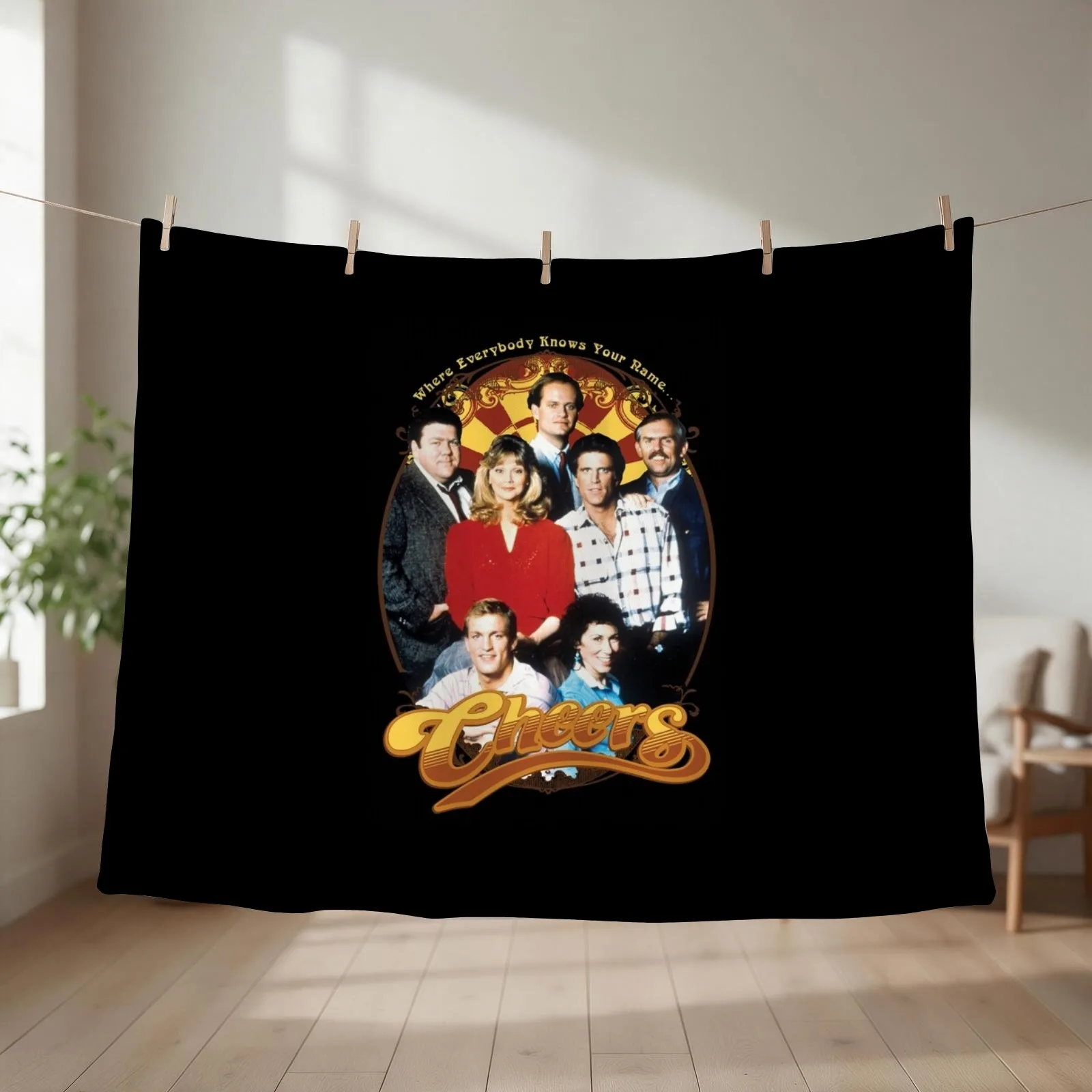 Cast Cheers cats Throw Blanket couch cozy soft plush fuzzy picnic outdoor blanket