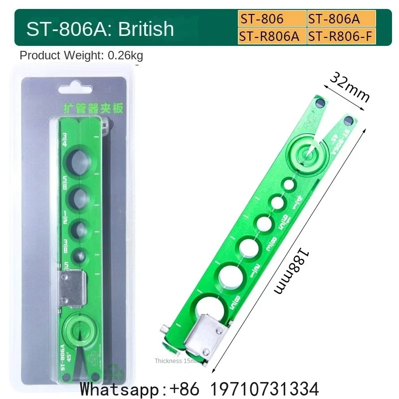 

Flaring Tool Air Conditioner Tool Reamer Copper Pipe Maintenance Eccentric Tube Expander Tool DSZH ST806A Metric Imperial Splint