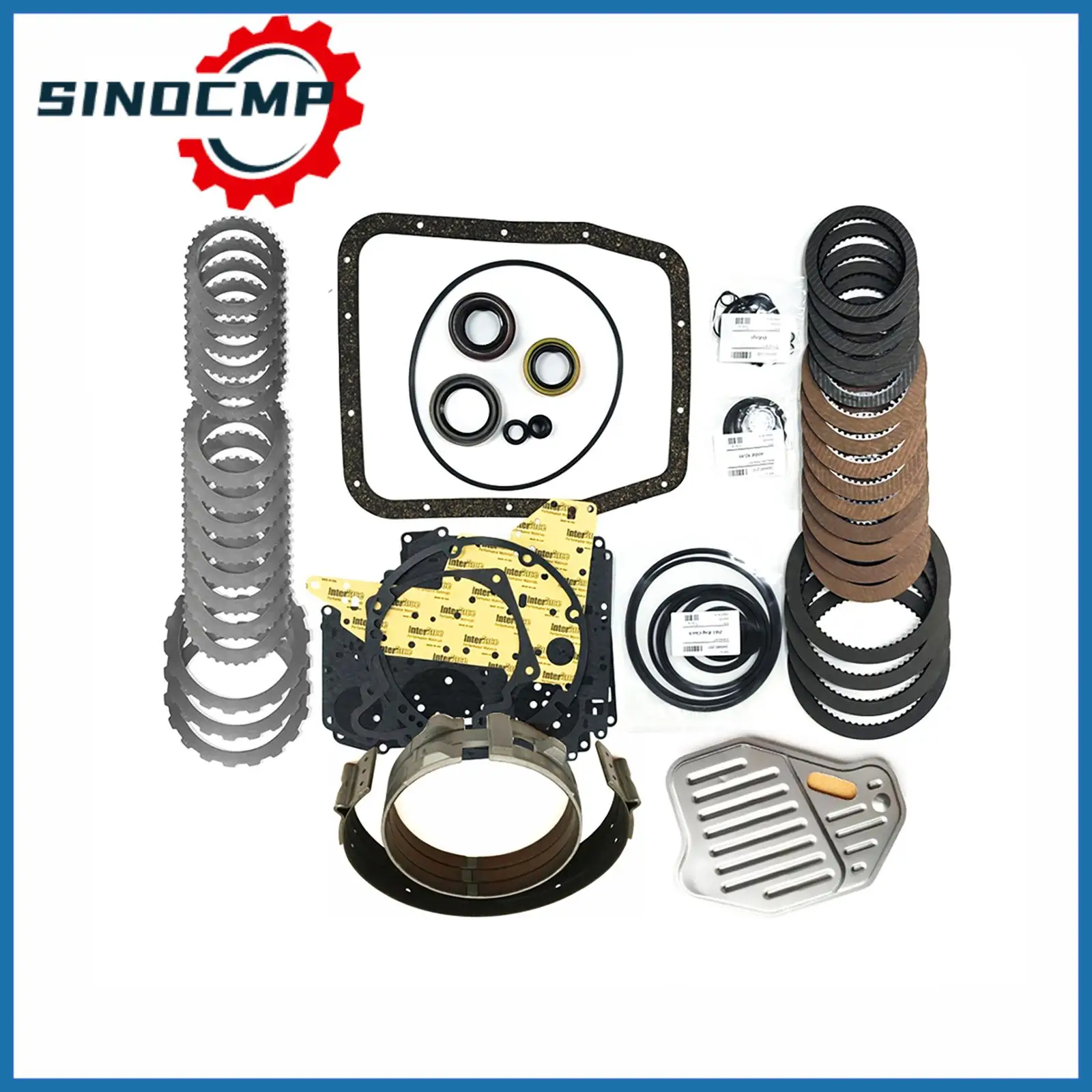 

1Set 4R70W Transmission Master Rebuild Kit Overhaul w/Band Filter For Ford E-150 F-150 F-250 Crown Victoria Mustang Expedition