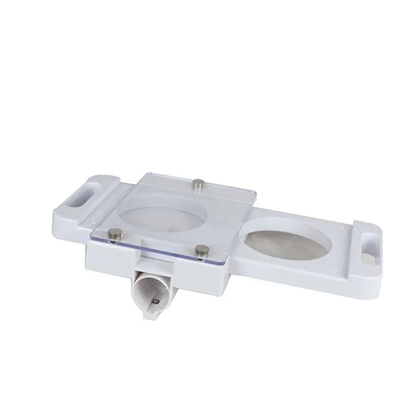 AEE4-Hamburger Stamping Die Maker Non Stick 2 Holes ABS Hamburger Meat Patting Machine For Sausage Filler Meat Grinder