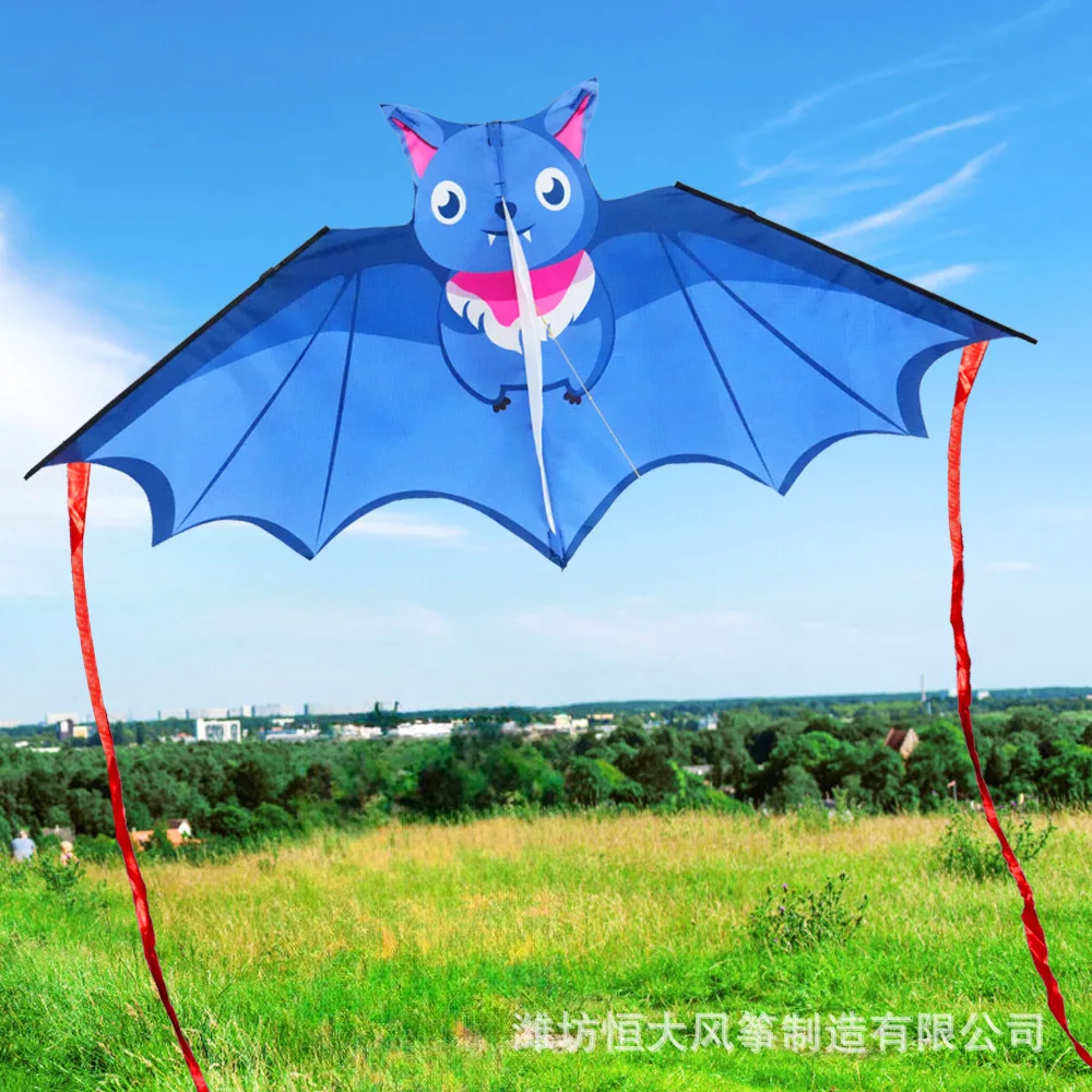 ロングテールの子供用バットカイト,カラフルな漫画の動物の凧,飛行しやすい,誕生日プレゼント,50m,300m