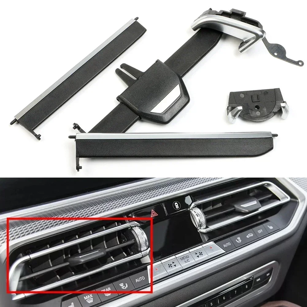 1pc Car Left AC Vent Grill Tab Clip For BMW Models 2020-2022, ABS+PC Material, Direct Fit, For Left-hand Drive Vehicles