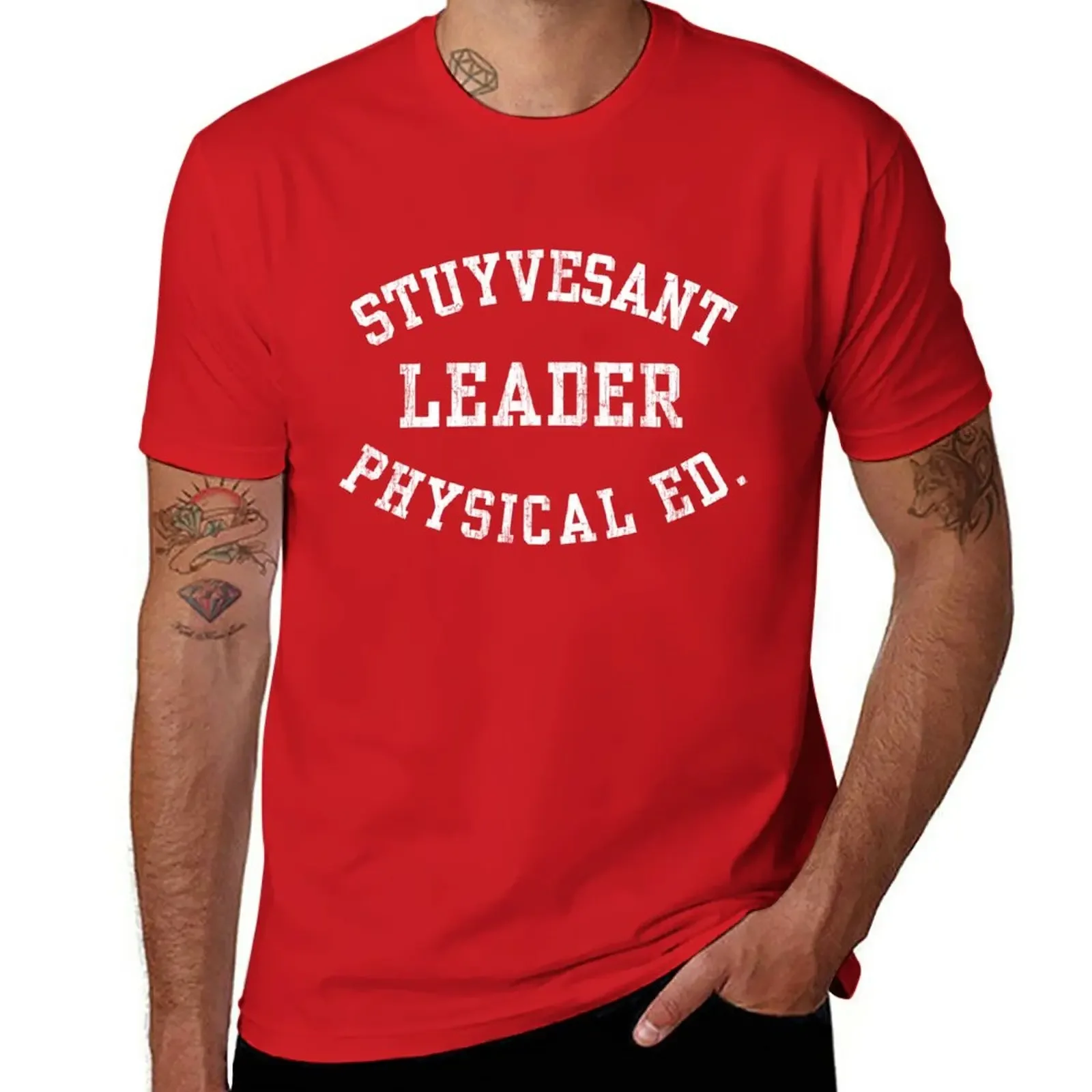 Stuyvesant Leader Physical Ed. T-Shirt boys white t shirts summer top oversized t shirts Men's t-shirts