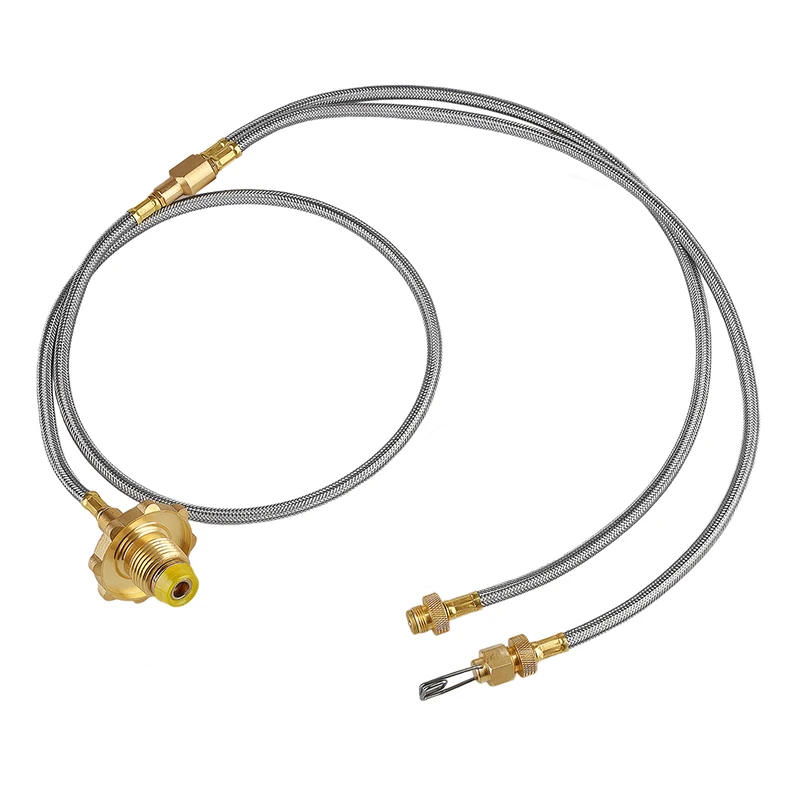 Adapter do kuchenki kempingowej na zewnątrz Łącznik zbiornika cylindra LPG Adapter do napełniania propanem zaprojektowany do koreańskiej kuchenki z palnikiem gazowym