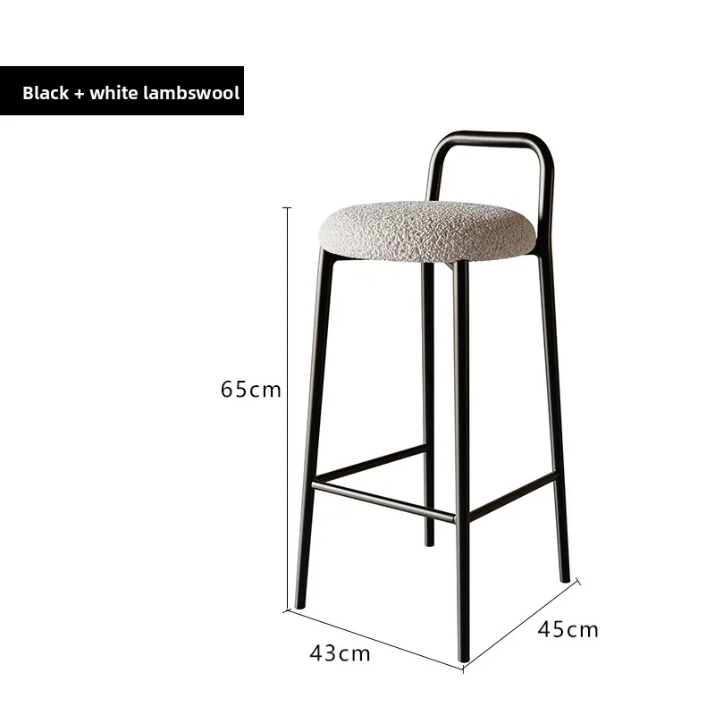 مقعد بار حديث بسيط، كرسي مرتفع منزلي، مقعد KTV وبار أمامي، مقعد مرتفع قابل للتكديس، مقعد ترفيهي #6