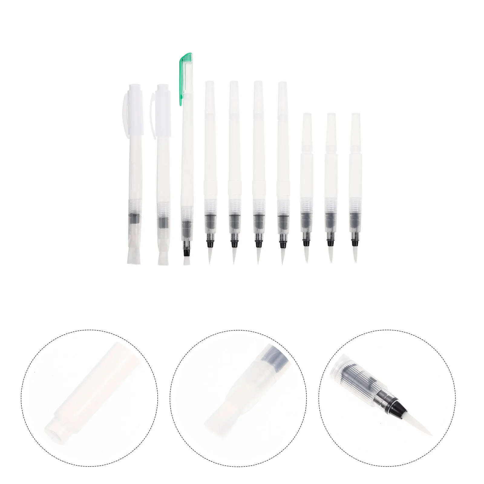 

10 Pcs Colored Pencil Water Brush Paint Brushes Portable Pens for Watercolor Student