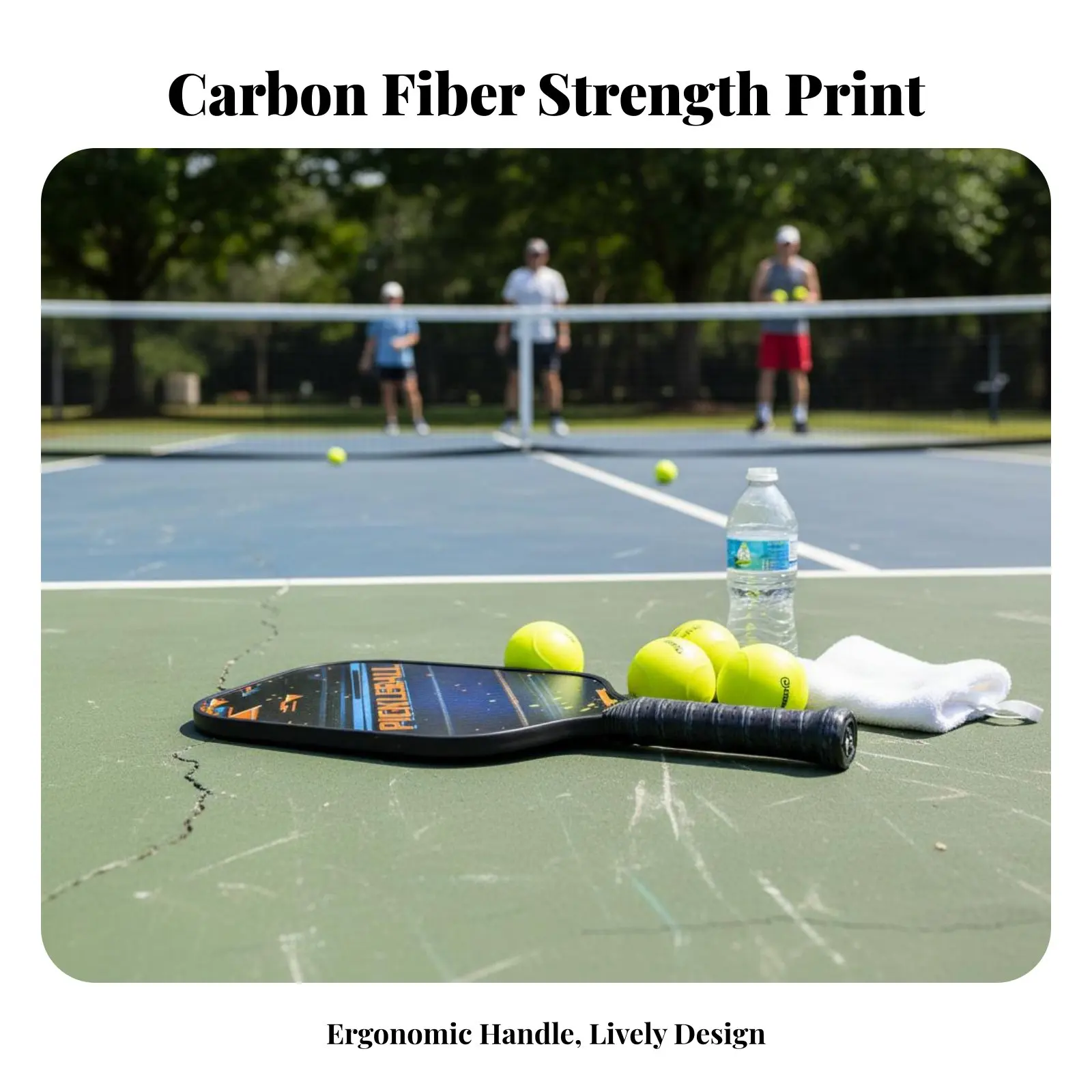 

Ракетка для пиклбола из углеродного волокна с принтом, спортивное оборудование