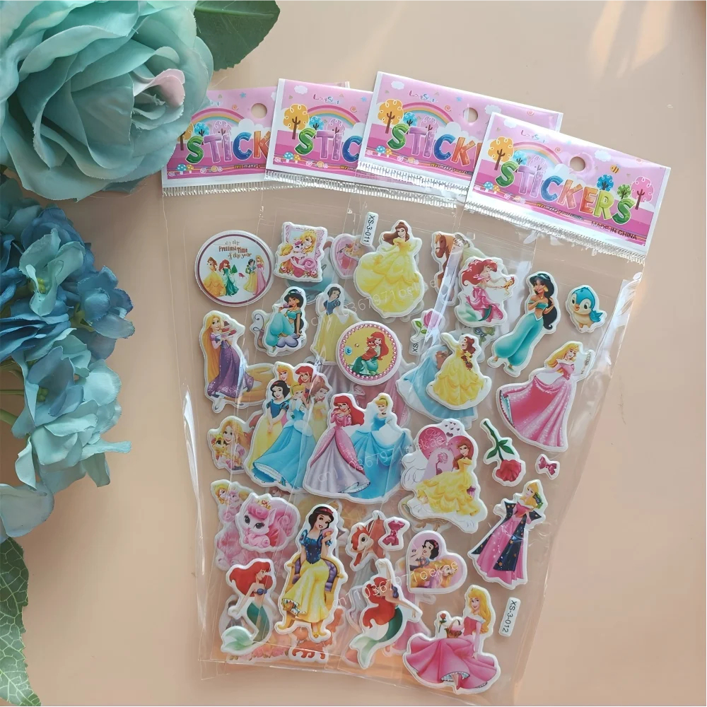 Disney-Serie Cartoon Stitch Ice Princess Aufkleber Tablet Computer Handyhüllen Aufkleber Schreibwaren Spielzeug Aufkleber Geschenke