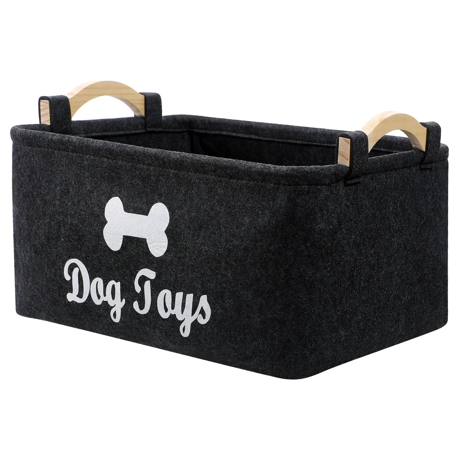 

Toy Dog Basket Pet Storage Box Bin Organizer Toys Cat Accessory Container Bins Felt Baskets Containers Multipurpose Organizer