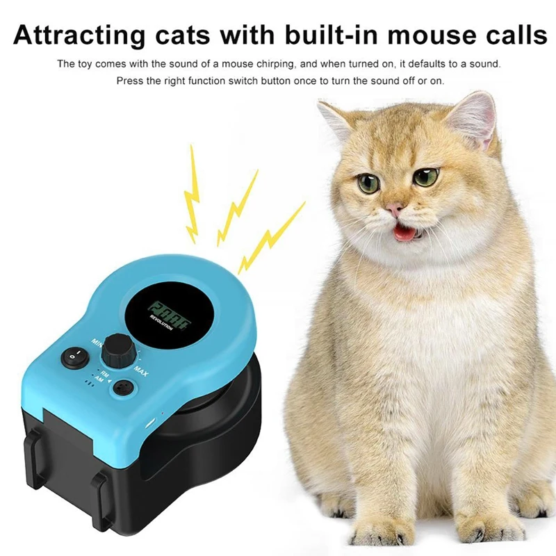 Electric Funny Cat Toy Cat Weight Loss Artifact Feather Interactive Running Cat Remote Control Toy Pet Supplies