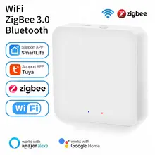 Tuya zigbee 3.0 gateway multimodo/tuya bluetooth gateway casa inteligente controle remoto sem fio colabora com alexa google casa