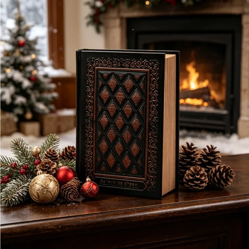 Gospel of Love 3D Embossed Faux Leather Notebook European Vintage Thick Journal Halloween Sketchbook for Drawing Writing Gift