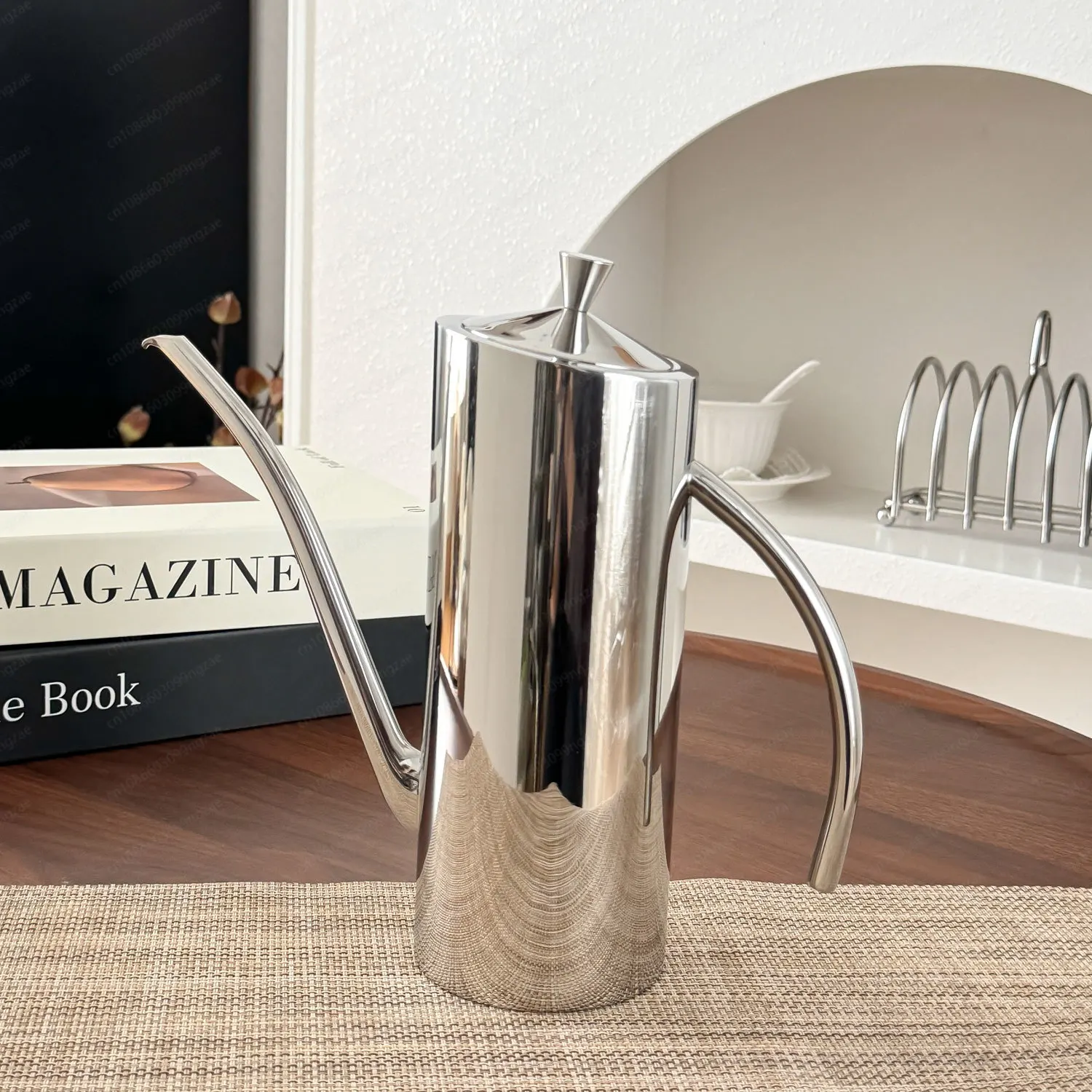 

Масляный горшок из нержавеющей стали 304, бутылка для масла, бытовая кухня, длинная насадка, резервуар для хранения масла, герметичная бутылка для приправ, утолщенная