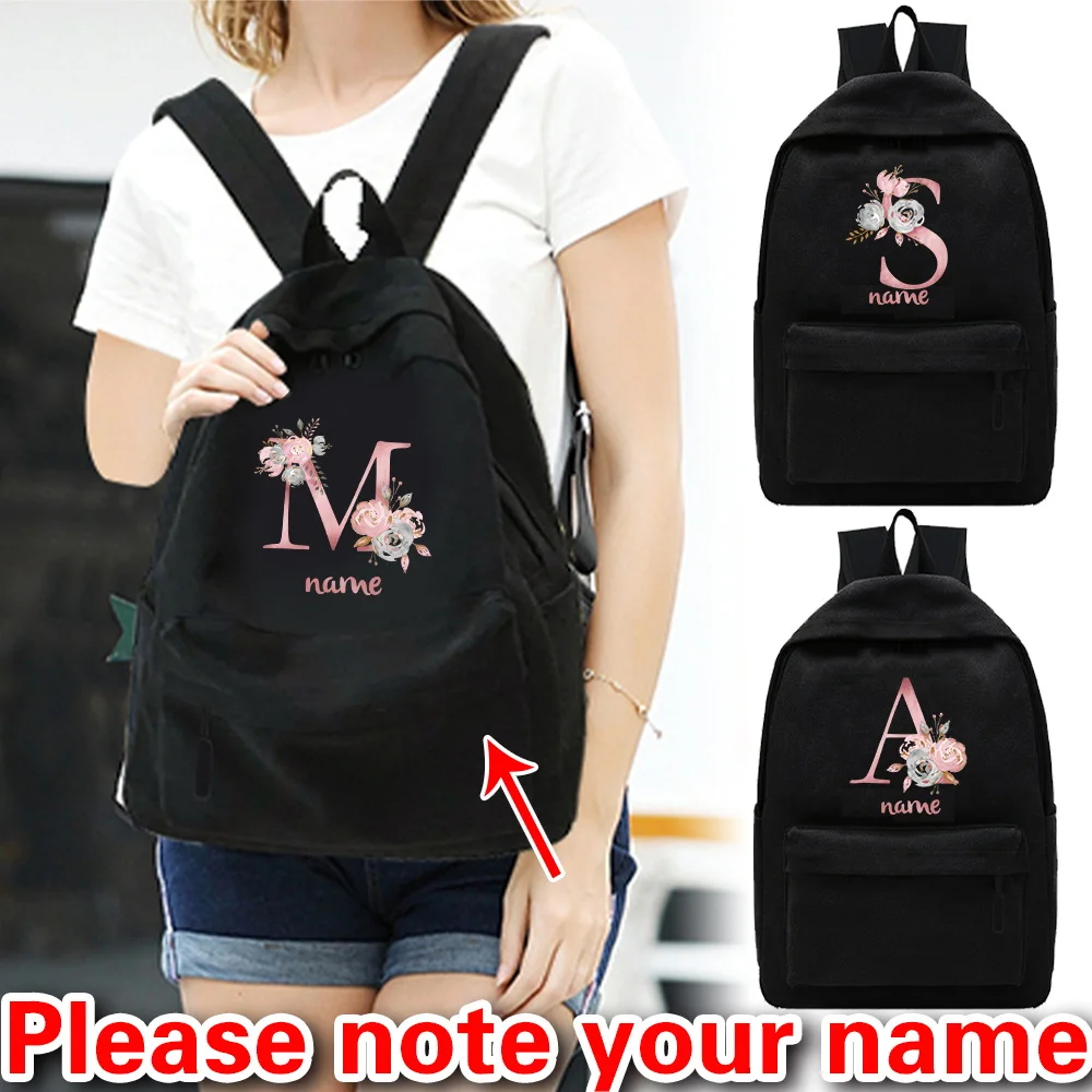 

Personalized Customized Black Backpack Large Capacity Travel Hiking Backpack Leisure Travel Backpack