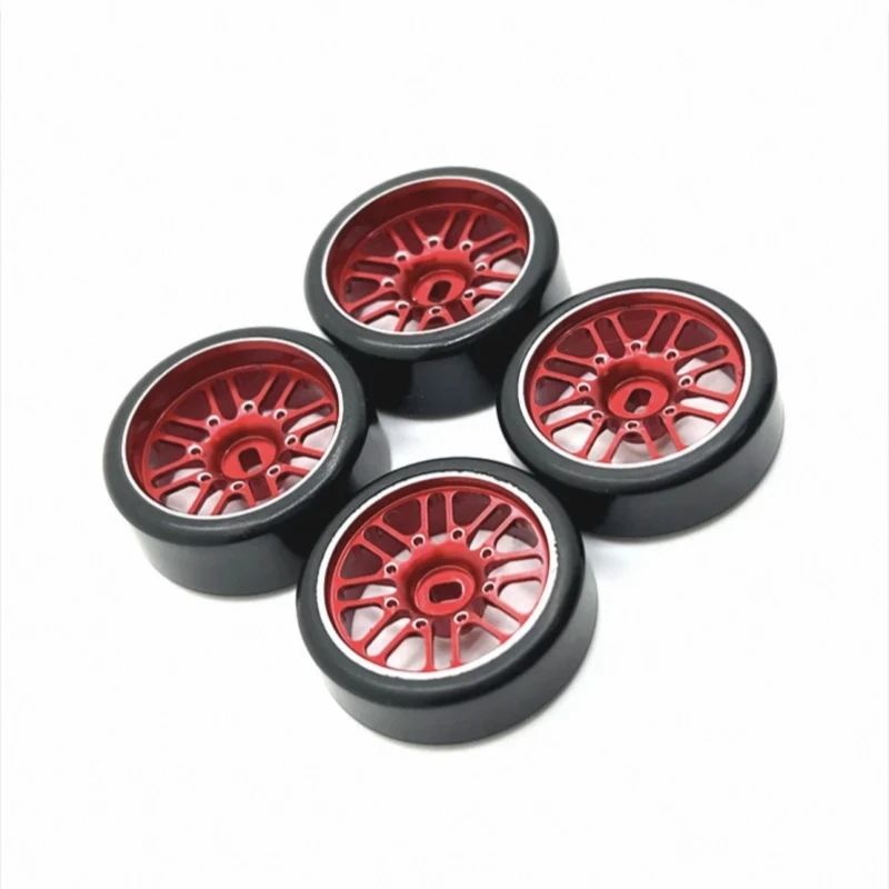 

Metal Drift Wheel Hub Tires 27mm For WLtoys Mosquito Car KYOSHO 1/28 RC Car Upgrade Parts