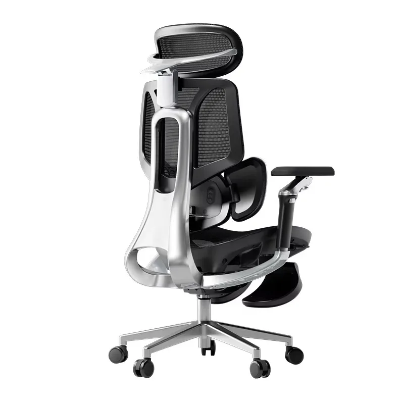 Deluxe High-Tech Ergonomic Mesh Office Chair with Adjustable Backrest Home Massage Computer Chair