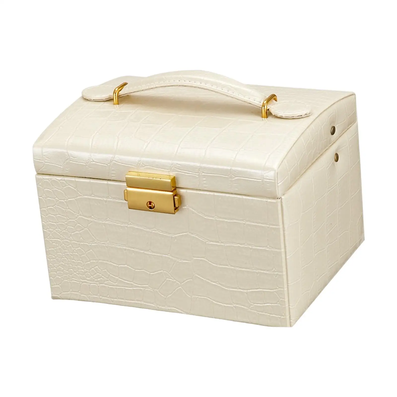 

Jewelry Storage Box Soft Velvet Lined PU Leather Organizer for Necklaces