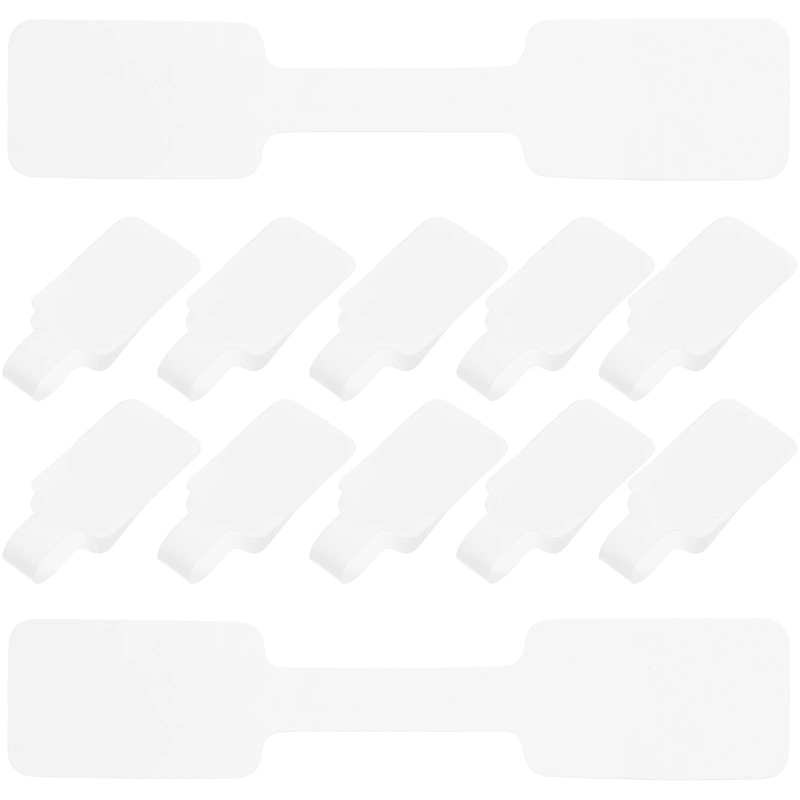 

100pcs Jewelry Label Stickers Adhesive Price Tags for Necklaces Bracelets Earrings Blank Paper Folder Organization
