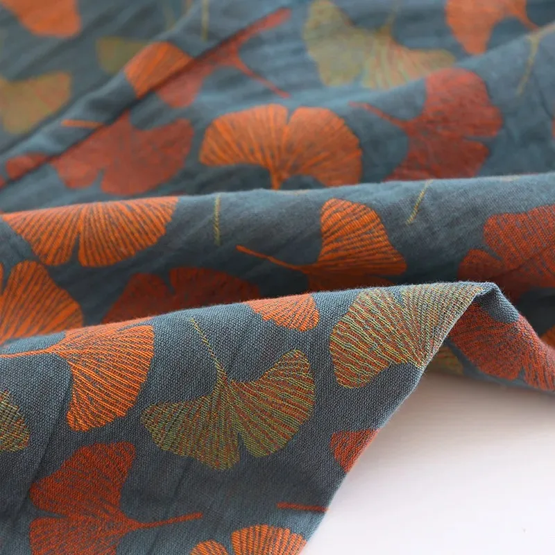 2026 Neue Frühlings- und Sommer-Damen-Pyjama-Sets, Langarm-Hosenanzug, Zweiteilig, 100% Baumwolle, Krepp, Blumen- und Blättermuster, Hauskleidung – Detail 20