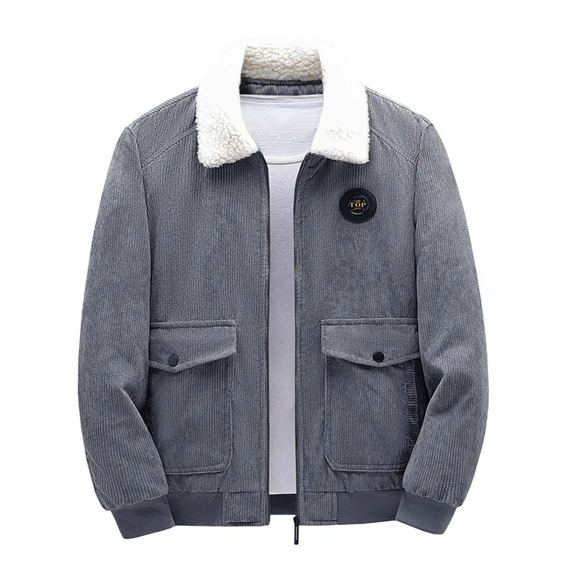 

Faionable Thi Warm Men's Parka ort Winter Jaet Busin Gentleman Sle Home Use Long Zipper Pure Color No Brand Regi...