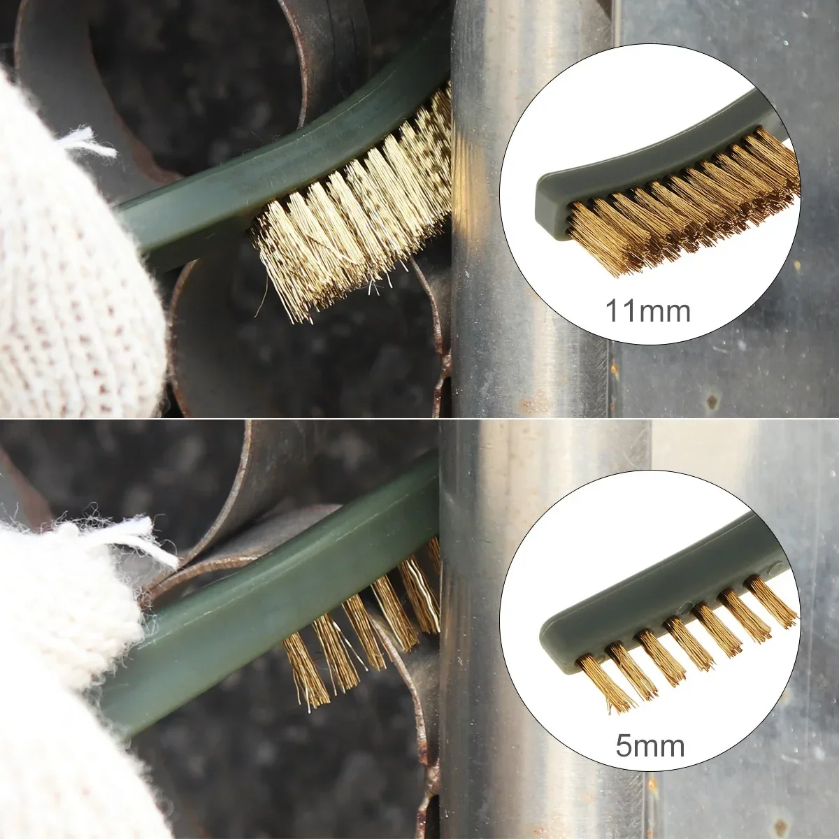 7 قطعة مجموعة تنظيف المسدس العالمي 3 قطعة فرشاة سلك الصلب 4 قطعة مجموعة اختيار النايلون مسدس لعبة بندقية اكسسوارات أداة التنظيف #5