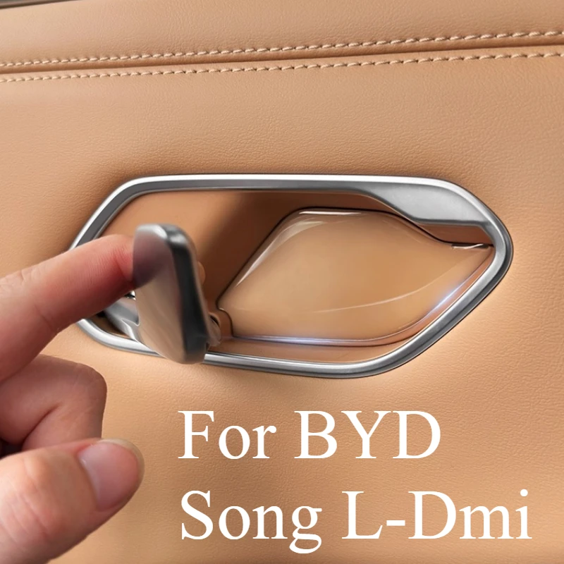 For BYD Song L-Dmi Transparent Epoxy Inner Door Bowl Protective Sticker Door Anti-collision Door Handle Sticker Accessories