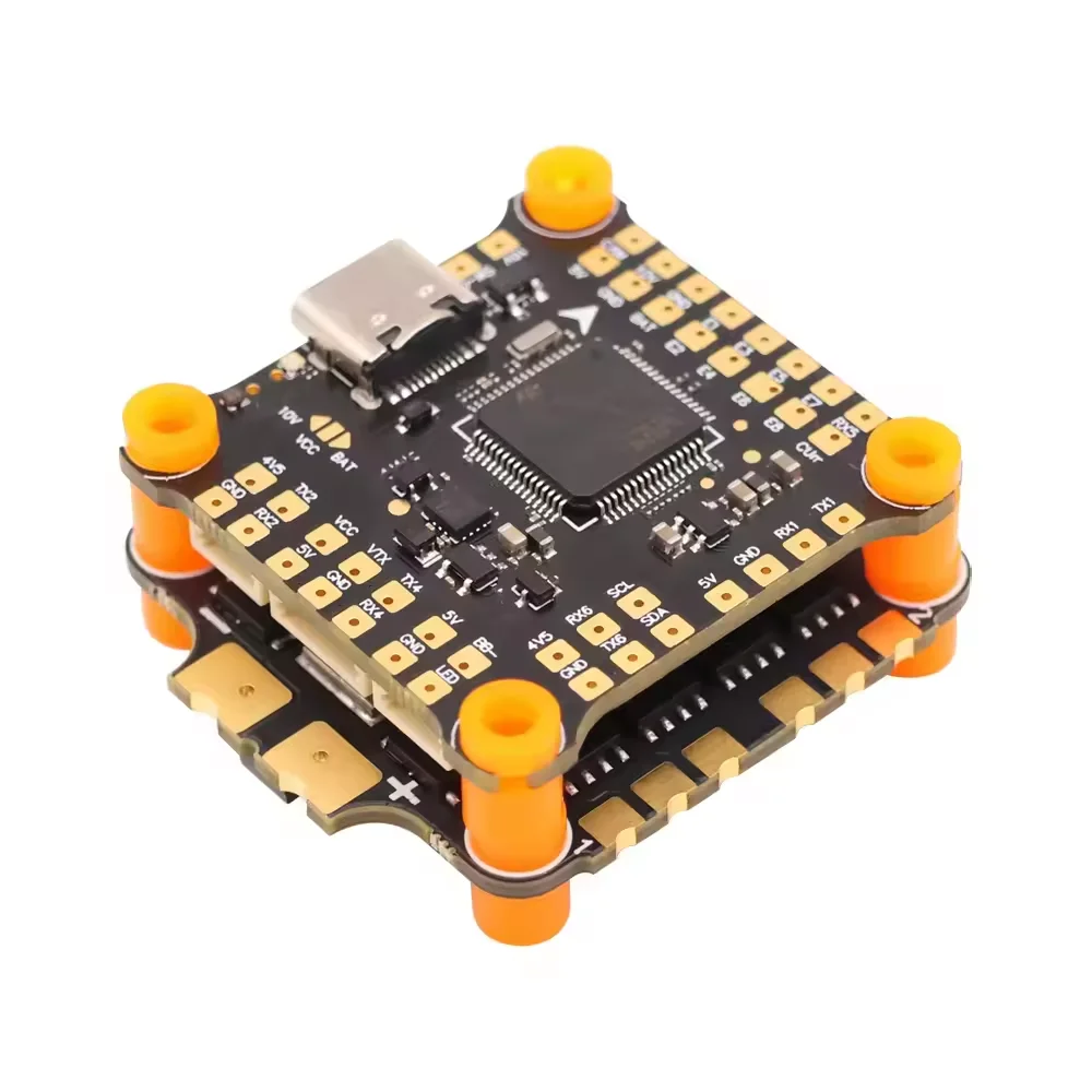 

UFlightRC HAKRC F4 V2 Flight Controller Stack 8B 50A 4In1 ESC BLHeli-8-bit 30.5x30.5 F4530 V2 2-6S Compatibility